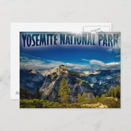 Nationaal Park Yosemite Valley Yosemite Briefkaart (Voorkant / Achterkant)