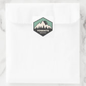 Nationaal park Yosemite Vierkante Sticker (Tas)