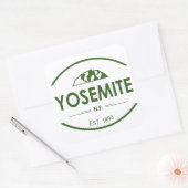 Nationaal park Yosemite Vierkante Sticker (Envelop)