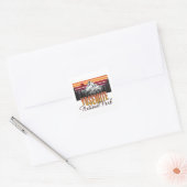 Nationaal park Yosemite Vierkante Sticker (Envelop)