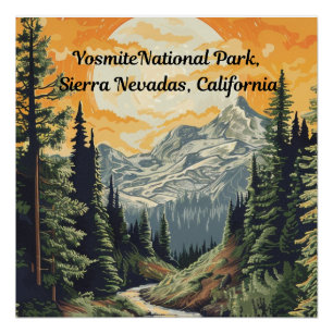 Nationaal park Yosmite Perfect Poster