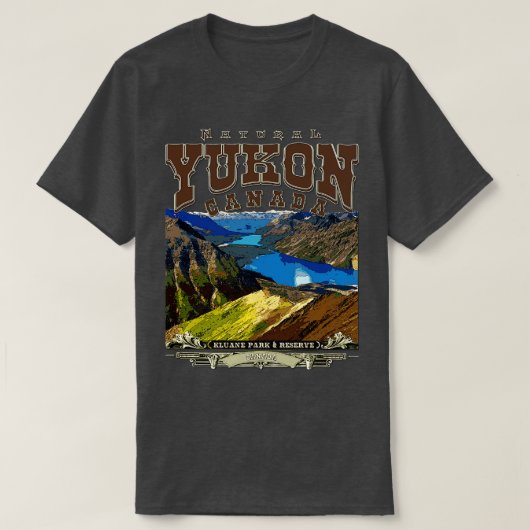 Nationaal park Yukon Kluane Canada T-shirt (Design voorkant)