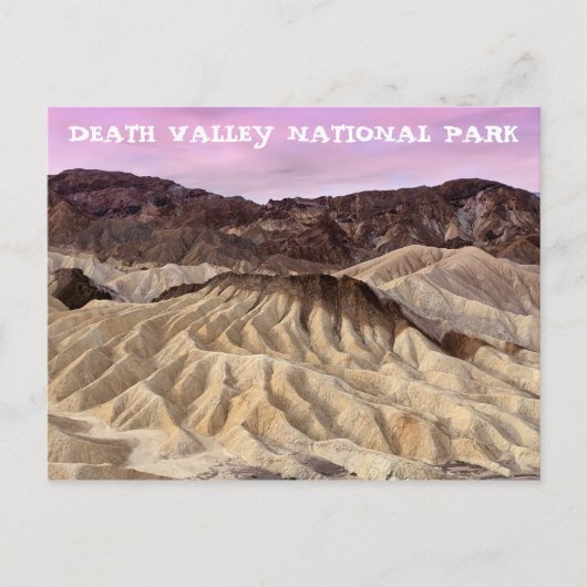 Nationaal park Zabriskie Point Death Valley Briefkaart (Voorkant)