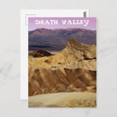 Nationaal park Zabriskie Point Death Valley Briefkaart (Voorkant / Achterkant)