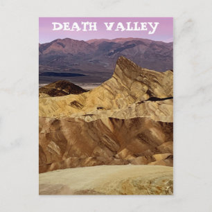 Nationaal park Zabriskie Point Death Valley Briefkaart