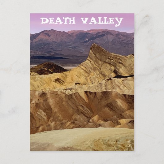 Nationaal park Zabriskie Point Death Valley Briefkaart (Voorkant)