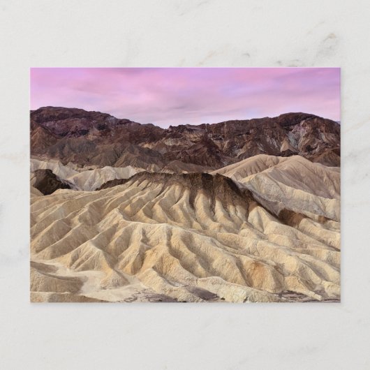 Nationaal park Zabriskie Point Death Valley Briefkaart (Voorkant)