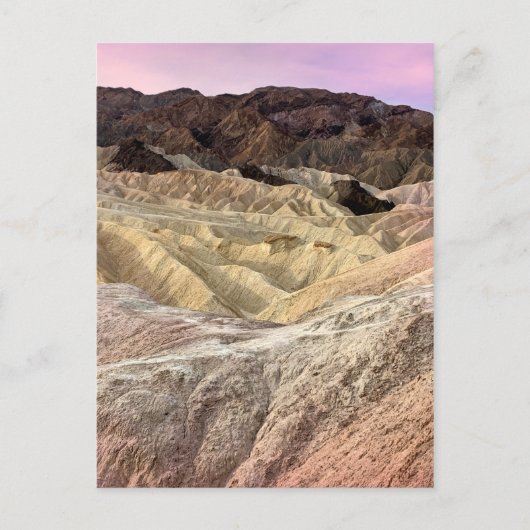 Nationaal park Zabriskie Point Death Valley Briefkaart (Voorkant)