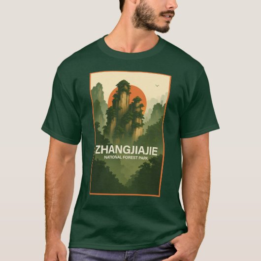 Nationaal park Zhangjiajie T-shirt (Voorkant)