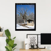 Nationaal park zHot Springs, Ice Snow Hut Poster (Thuiskantoor)