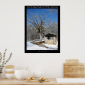 Nationaal park zHot Springs, Ice Snow Hut Poster (Keuken)