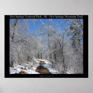 Nationaal park zHot Springs, Ice Snow Hut Poster