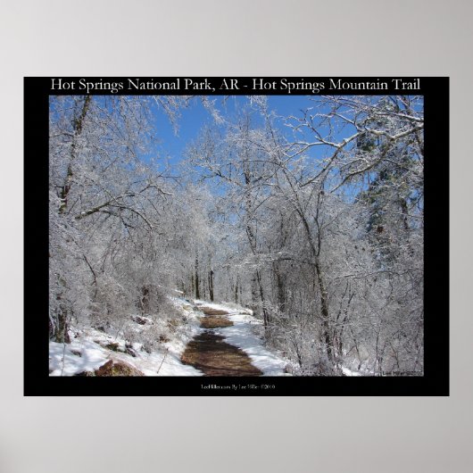 Nationaal park zHot Springs, Ice Snow Hut Poster (Voorkant)