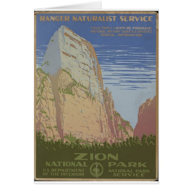 Nationaal Park Zion 1938 Springdale Utah (Voorkant)