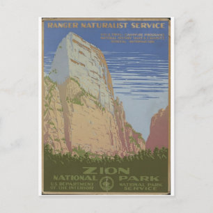 Nationaal Park Zion 1938 Springdale Utah Briefkaart
