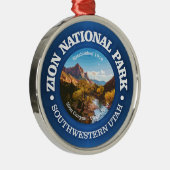 Nationaal Park Zion 2 Metalen Ornament (Rechts)