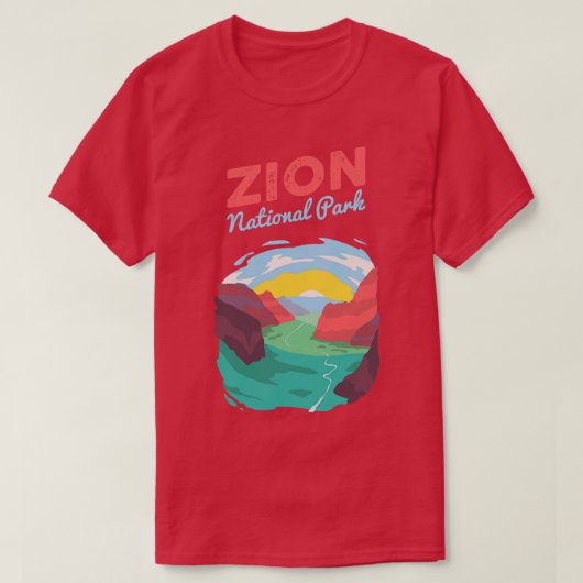 Nationaal Park Zion 5 T-shirt (Design voorkant)