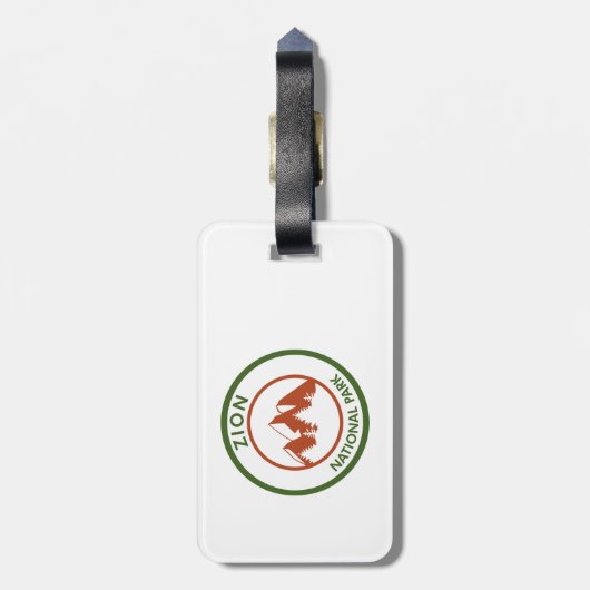 Nationaal Park Zion Bagagelabel (Achterkant verticaal)