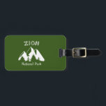 Nationaal Park Zion Bagagelabel<br><div class="desc">Zion National Park in het zuiden van Utah is een van de mooiste parken van het Amerikaanse systeem.</div>