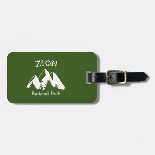 Nationaal Park Zion Bagagelabel (Voorkant horizontaal)