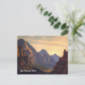 Nationaal Park Zion Briefkaart (Staand voorkant)