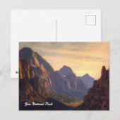 Nationaal Park Zion Briefkaart (Voorkant / Achterkant)