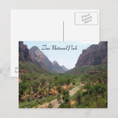 Nationaal Park Zion Briefkaart (Voorkant / Achterkant)