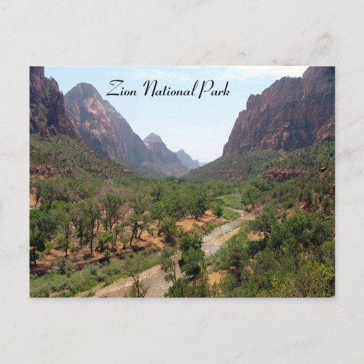 Nationaal Park Zion Briefkaart (Voorkant)