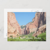 Nationaal Park Zion Briefkaart (Voorkant / Achterkant)