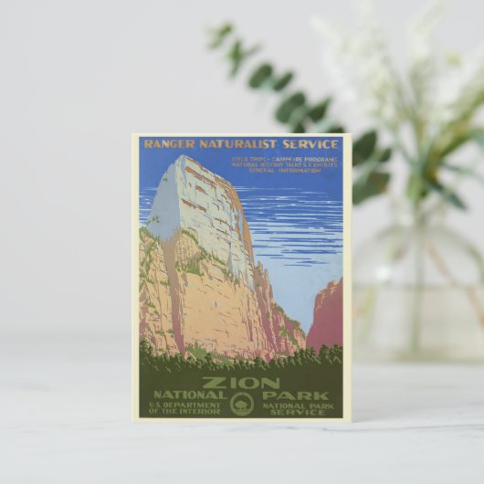  Nationaal Park Zion Briefkaart (Staand voorkant)