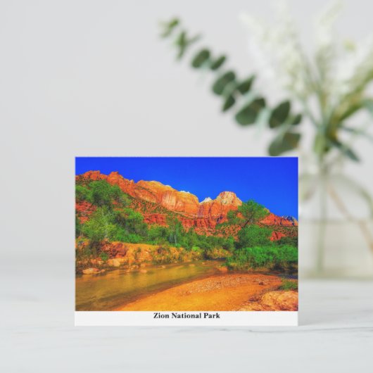 Nationaal Park Zion Briefkaart (Staand voorkant)