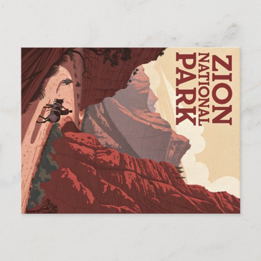 Nationaal Park Zion Briefkaart (Voorkant)