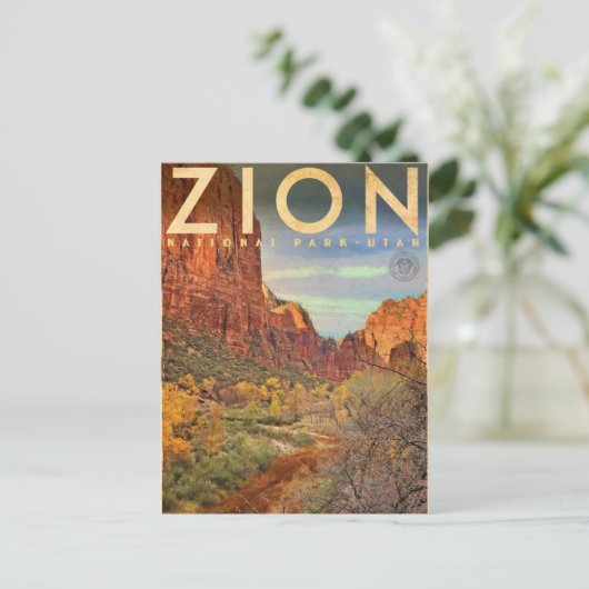 Nationaal Park Zion Briefkaart (Staand voorkant)