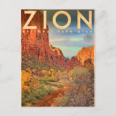  Nationaal Park Zion Briefkaart (Voorkant)