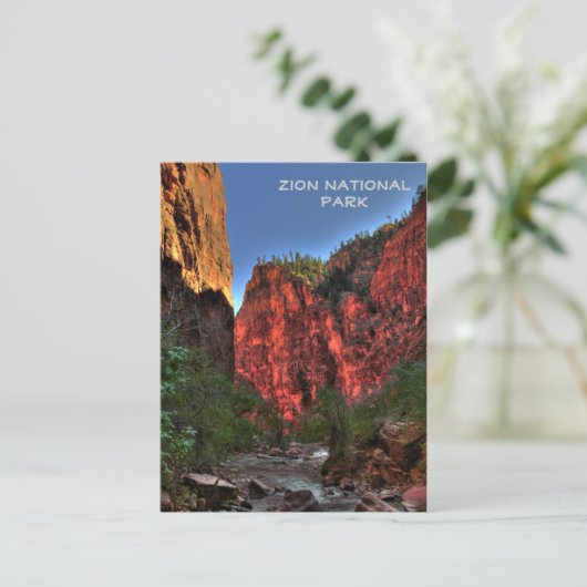 Nationaal Park Zion Briefkaart (Staand voorkant)