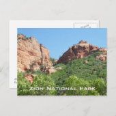 Nationaal Park Zion Briefkaart (Voorkant / Achterkant)