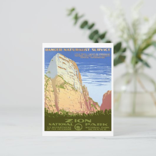 Nationaal Park Zion Briefkaart (Staand voorkant)
