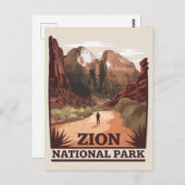 Nationaal Park Zion Briefkaart (Voorkant / Achterkant)
