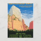 Nationaal Park Zion Briefkaart (Voorkant)