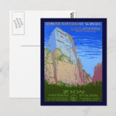 Nationaal Park Zion Briefkaart (Voorkant / Achterkant)