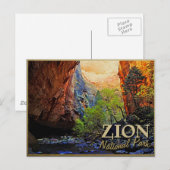 Nationaal Park Zion Briefkaart (Voorkant / Achterkant)