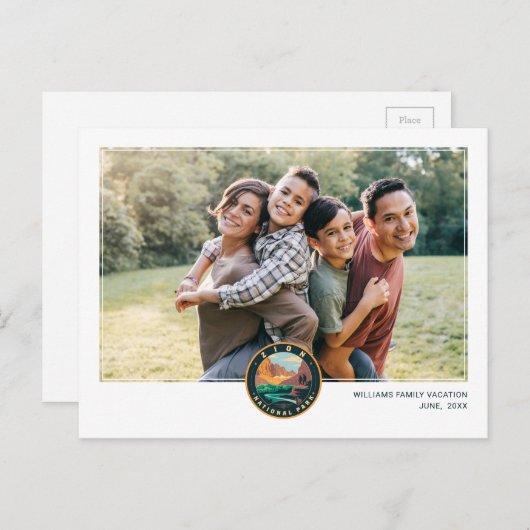 Nationaal Park Zion Briefkaart (Voorkant / Achterkant)