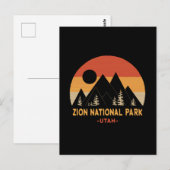 Nationaal Park Zion Briefkaart (Voorkant / Achterkant)