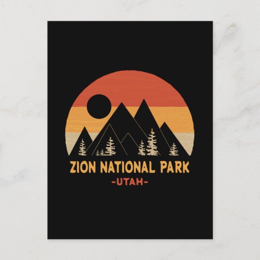 Nationaal Park Zion Briefkaart (Voorkant)