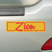 Nationaal Park Zion Bumpersticker (Op auto)
