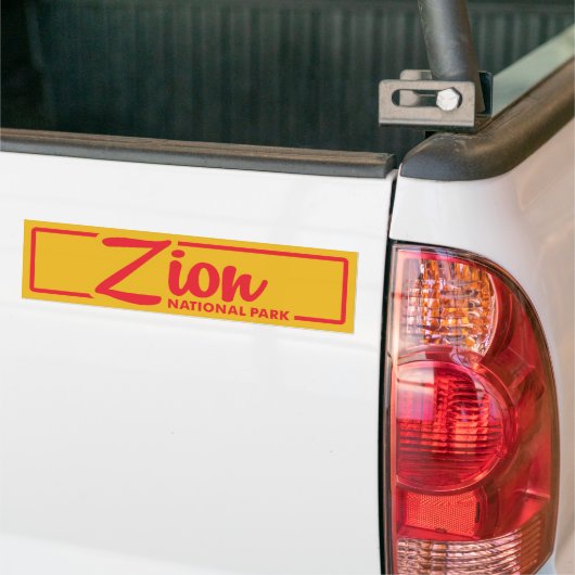 Nationaal Park Zion Bumpersticker (Op Truck)