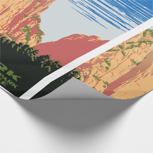 Nationaal Park Zion Cadeaupapier (Hoek)