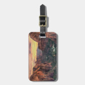 Nationaal Park Zion Canyon Bagagelabel (Voorkant verticaal)