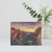 Nationaal Park Zion Canyon Briefkaart (Staand voorkant)