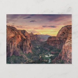 Nationaal Park Zion Canyon Briefkaart